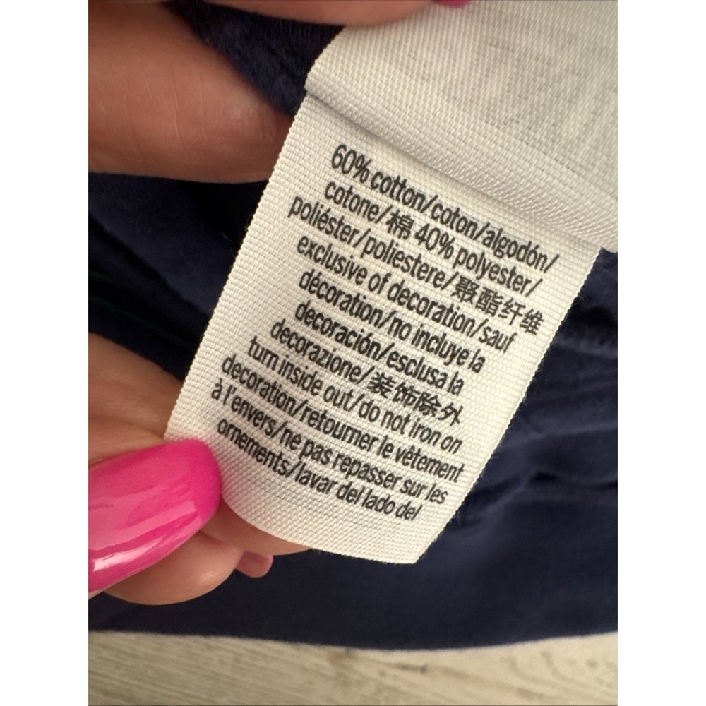 Victoria's Secret Pink Everyday Fleece Cropped Hoodie Color Navy Blue K - Picture 8 of 9
